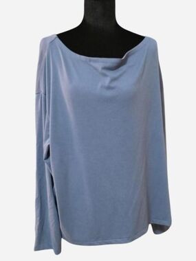 AllSaints Slate Blue Long Sleeve Top